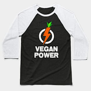 Vegan Power Baseball T-Shirt